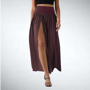 Size M Halara Breezeful High Waisted Split 2-in-1 Flowy Quick Dry Maxi Casual Sk